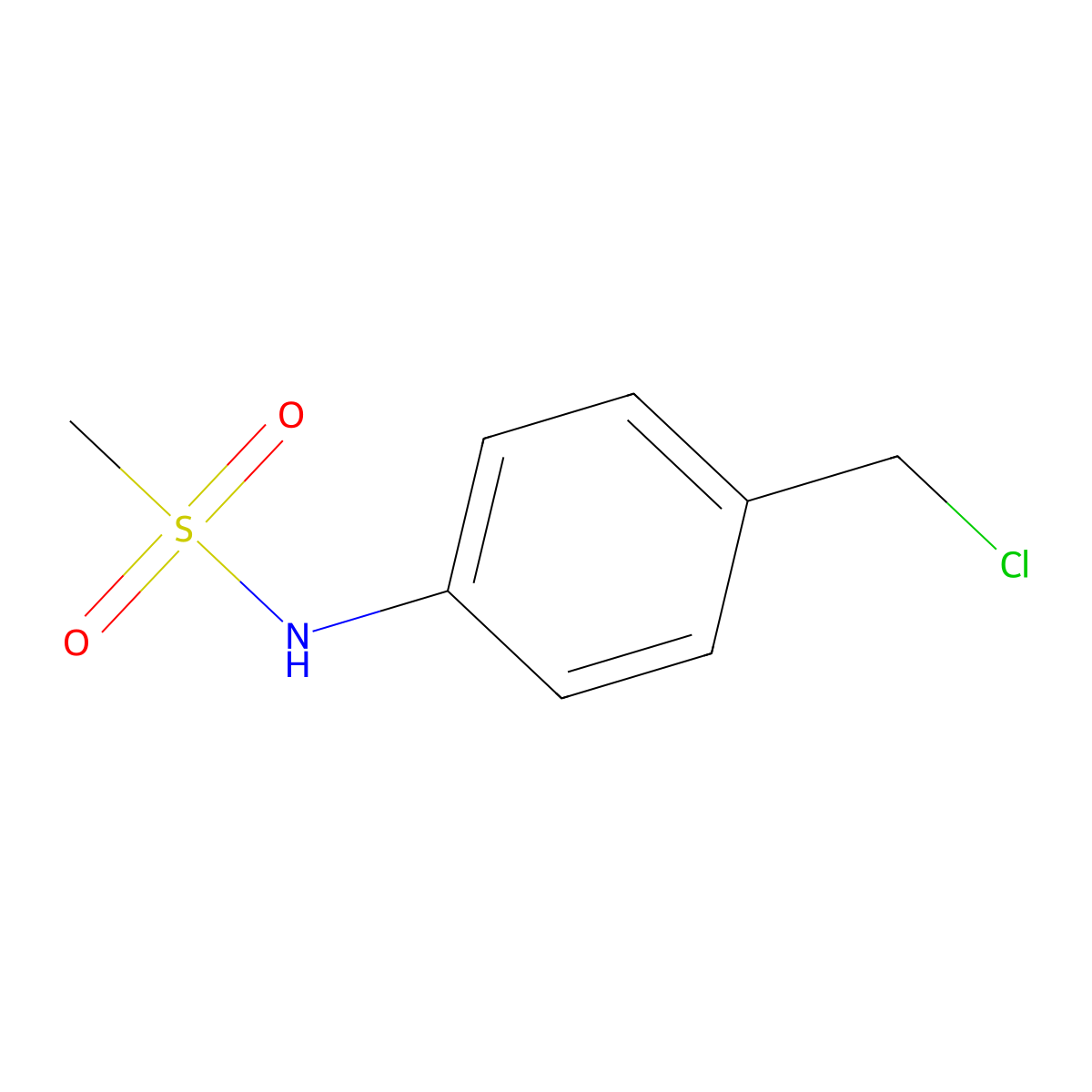 N-(4-(chloromethyl)phenyl)methanesulfonamide molecular structure, CAS 1152540-47-0
