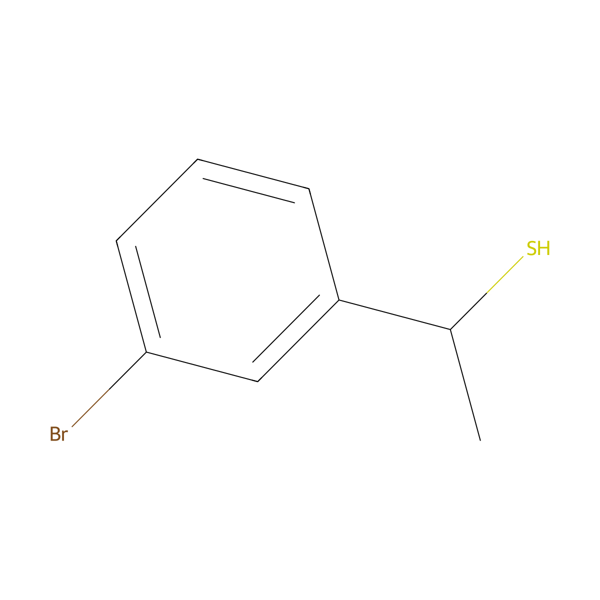 1-(3-Bromophenyl)ethane-1-thiol molecular structure, CAS 1152542-53-4