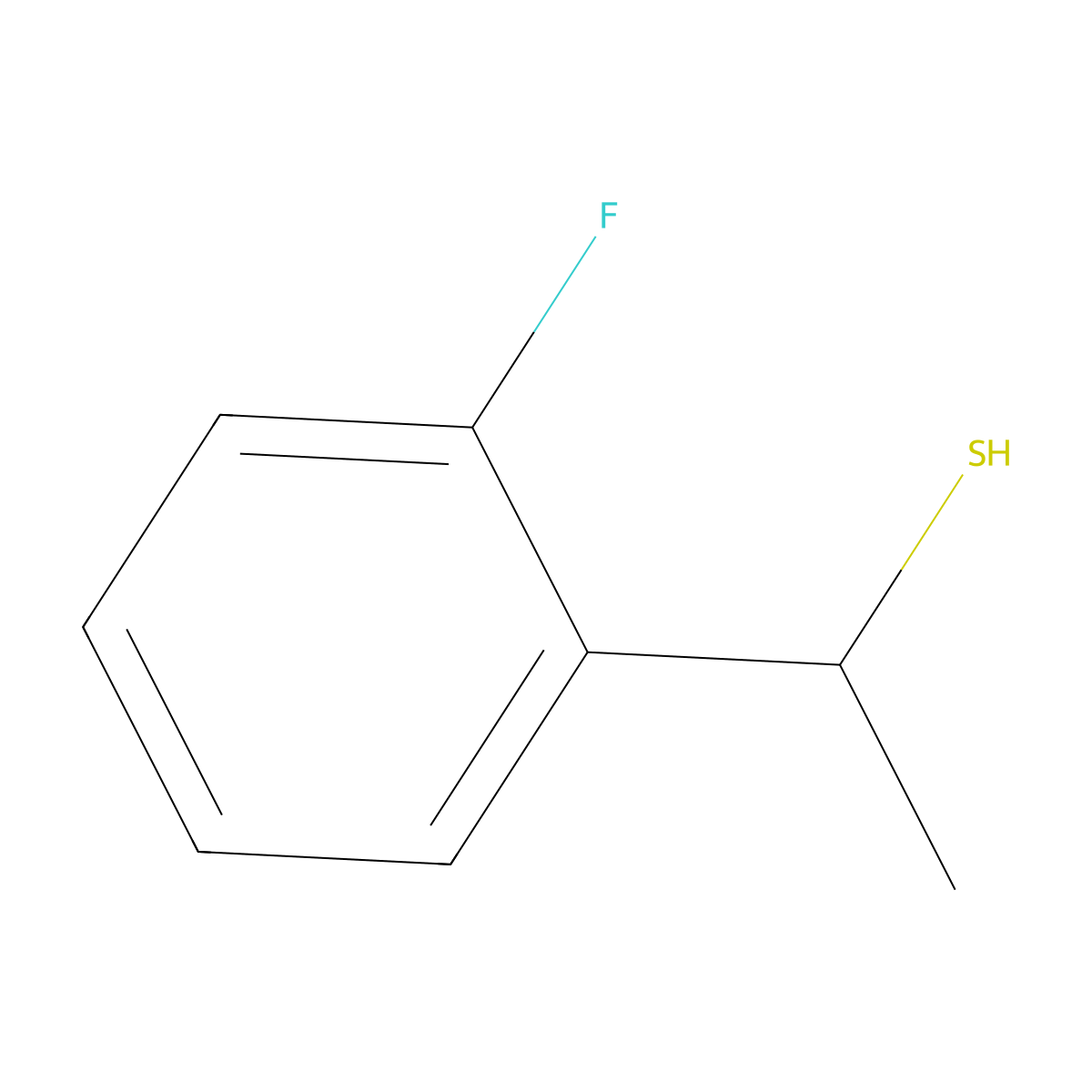 1-(2-Fluorophenyl)ethane-1-thiol molecular structure, CAS 1152542-65-8