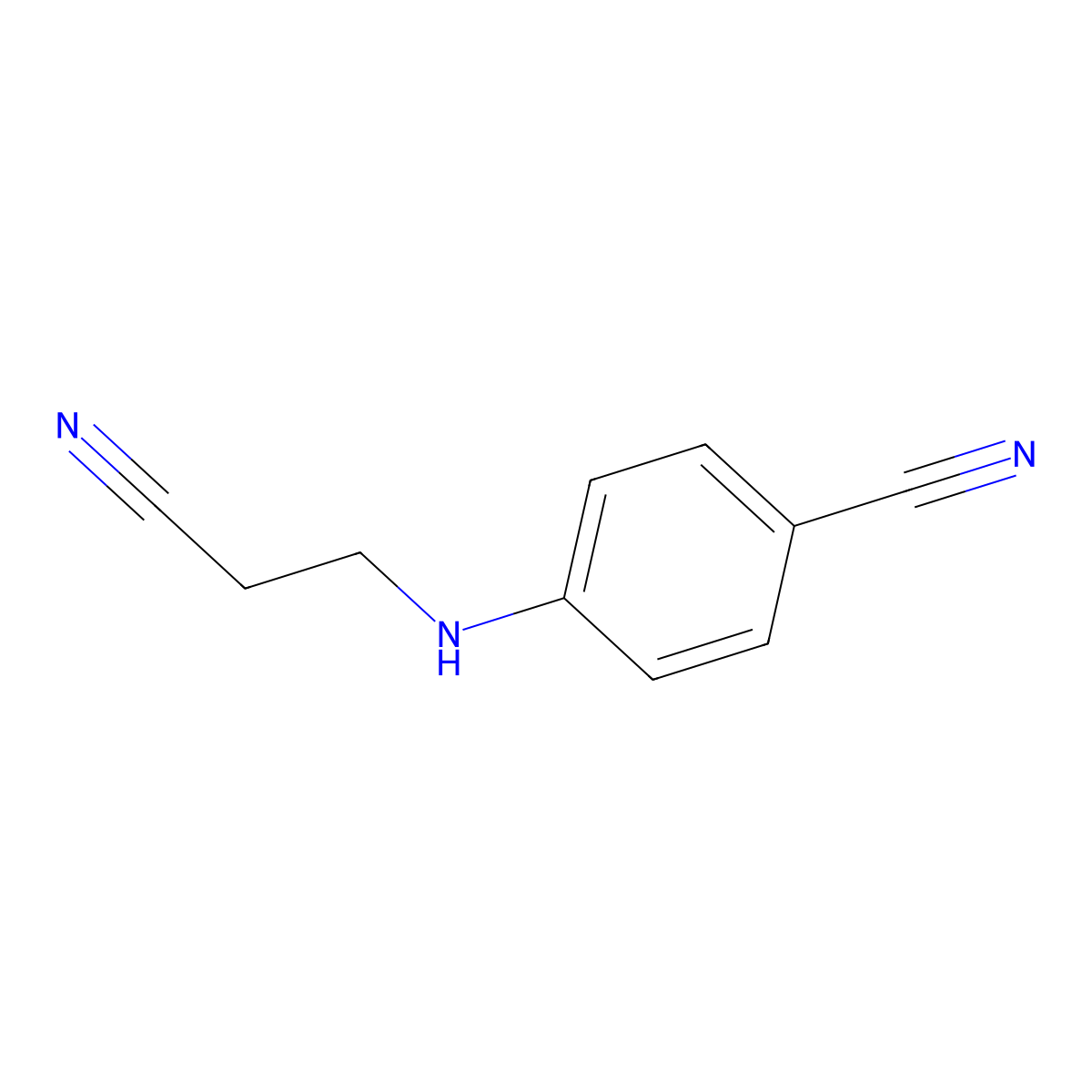 4-((2-Cyanoethyl)amino)benzonitrile molecular structure, CAS 1152546-51-4