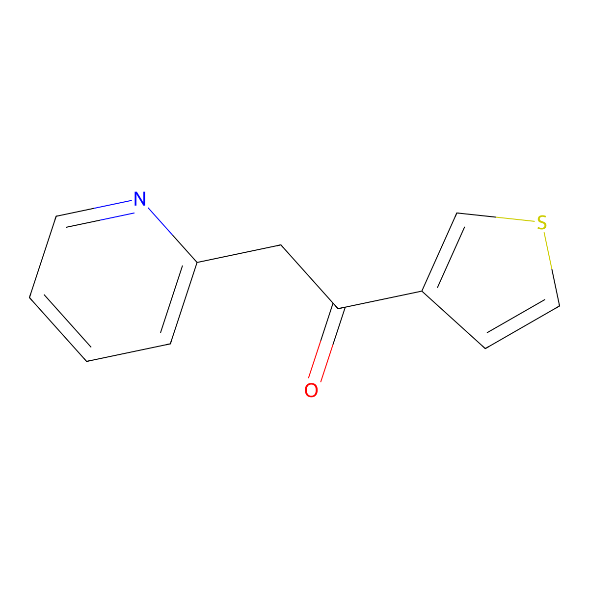 2-(Pyridin-2-yl)-1-(thiophen-3-yl)ethanone molecular structure, CAS 1152548-75-8