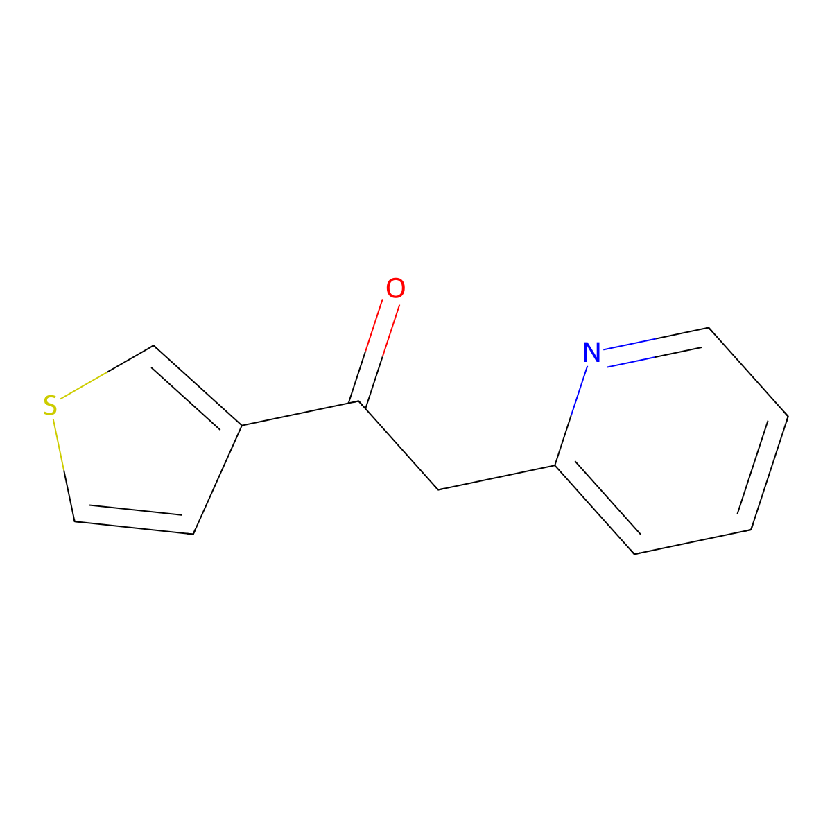 2-(Pyridin-2-yl)-1-(thiophen-3-yl)ethanone molecular structure, CAS 1152548-75-8