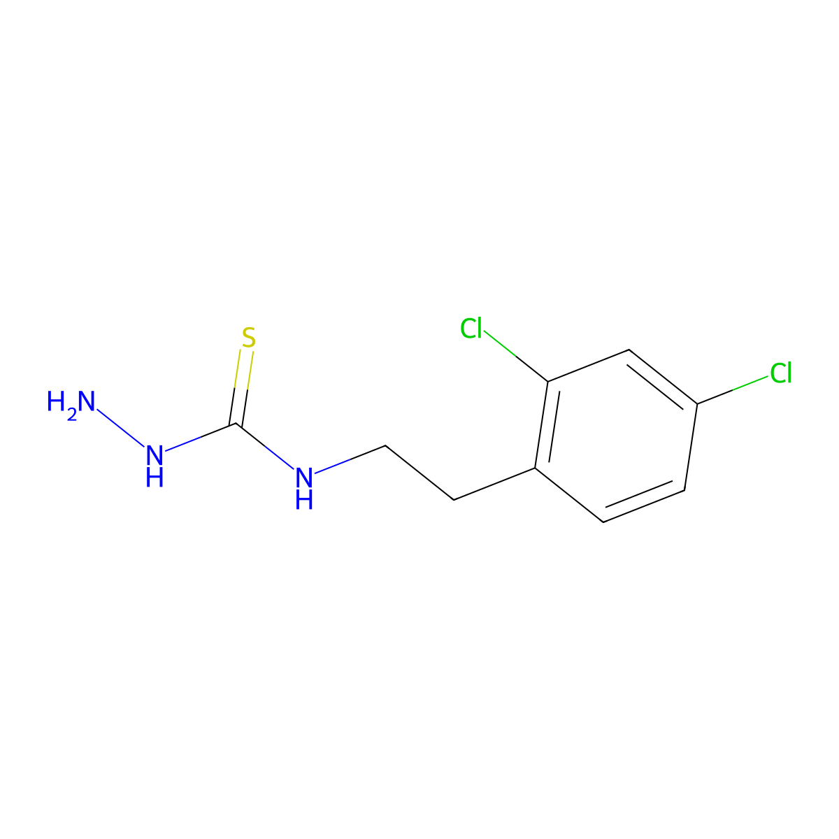 3-Amino-1-[2-(2,4-dichlorophenyl)ethyl]thiourea molecular structure, CAS 1152549-09-1