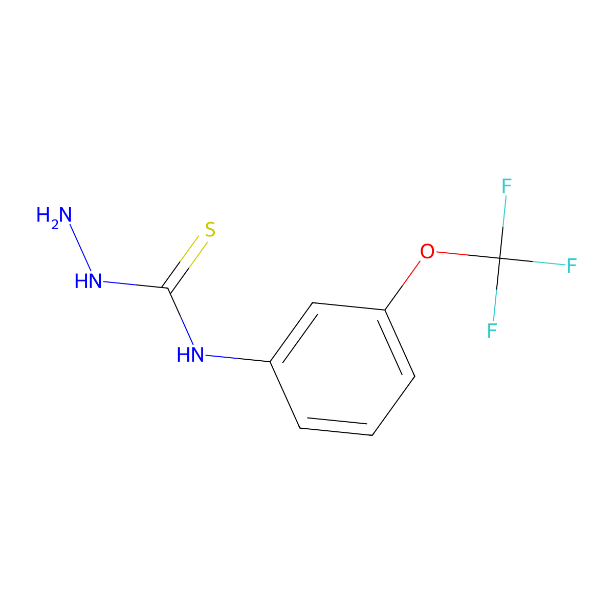 N-(3-(Trifluoromethoxy)phenyl)hydrazinecarbothioamide molecular structure, CAS 1152549-22-8