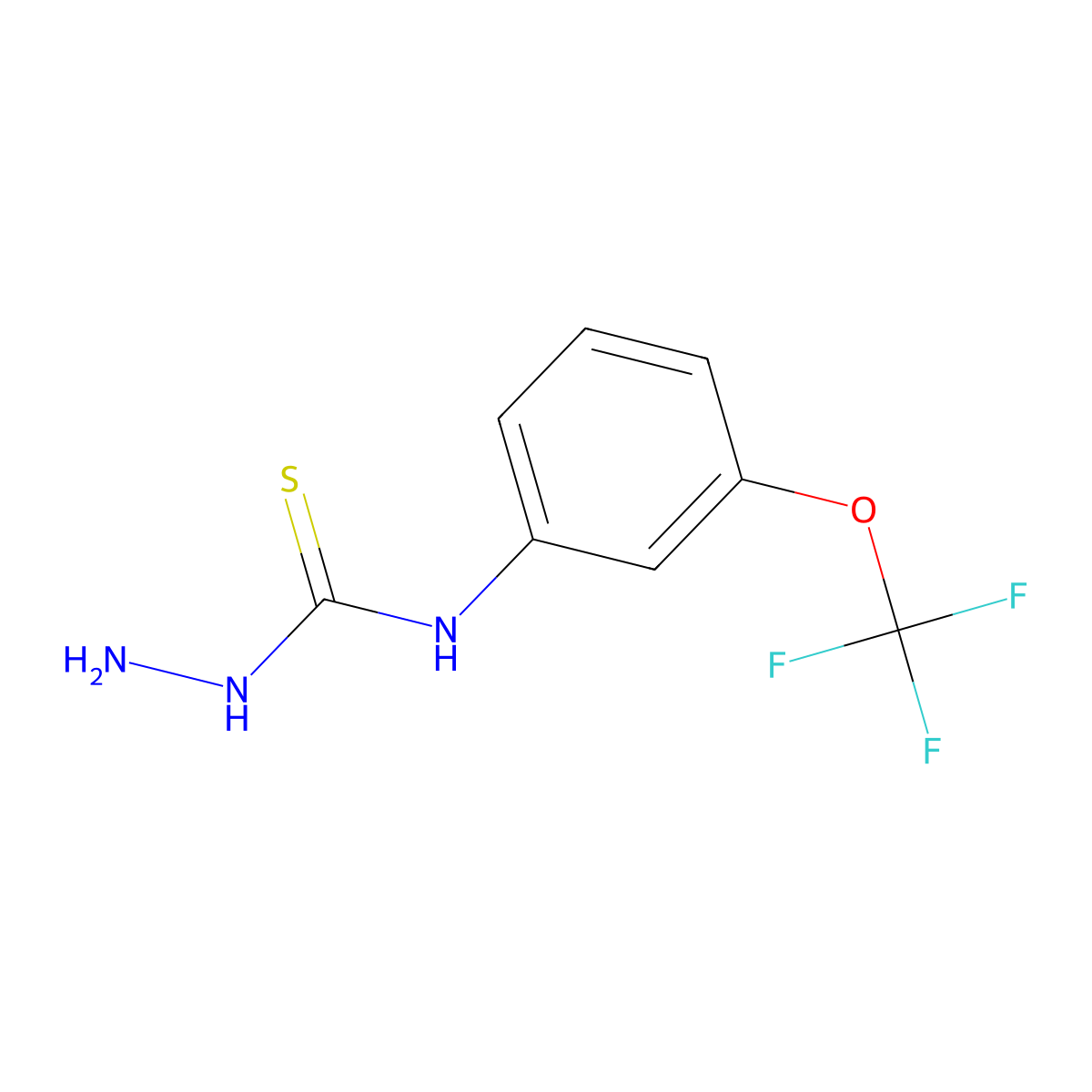 N-(3-(Trifluoromethoxy)phenyl)hydrazinecarbothioamide molecular structure, CAS 1152549-22-8