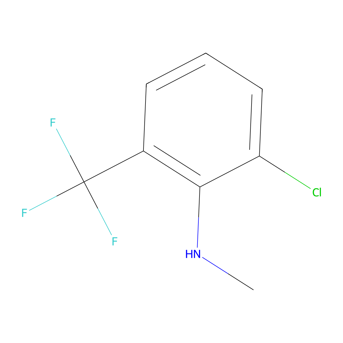 2-chloro-N-methyl-6-(trifluoromethyl)aniline molecular structure, CAS 1152550-27-0