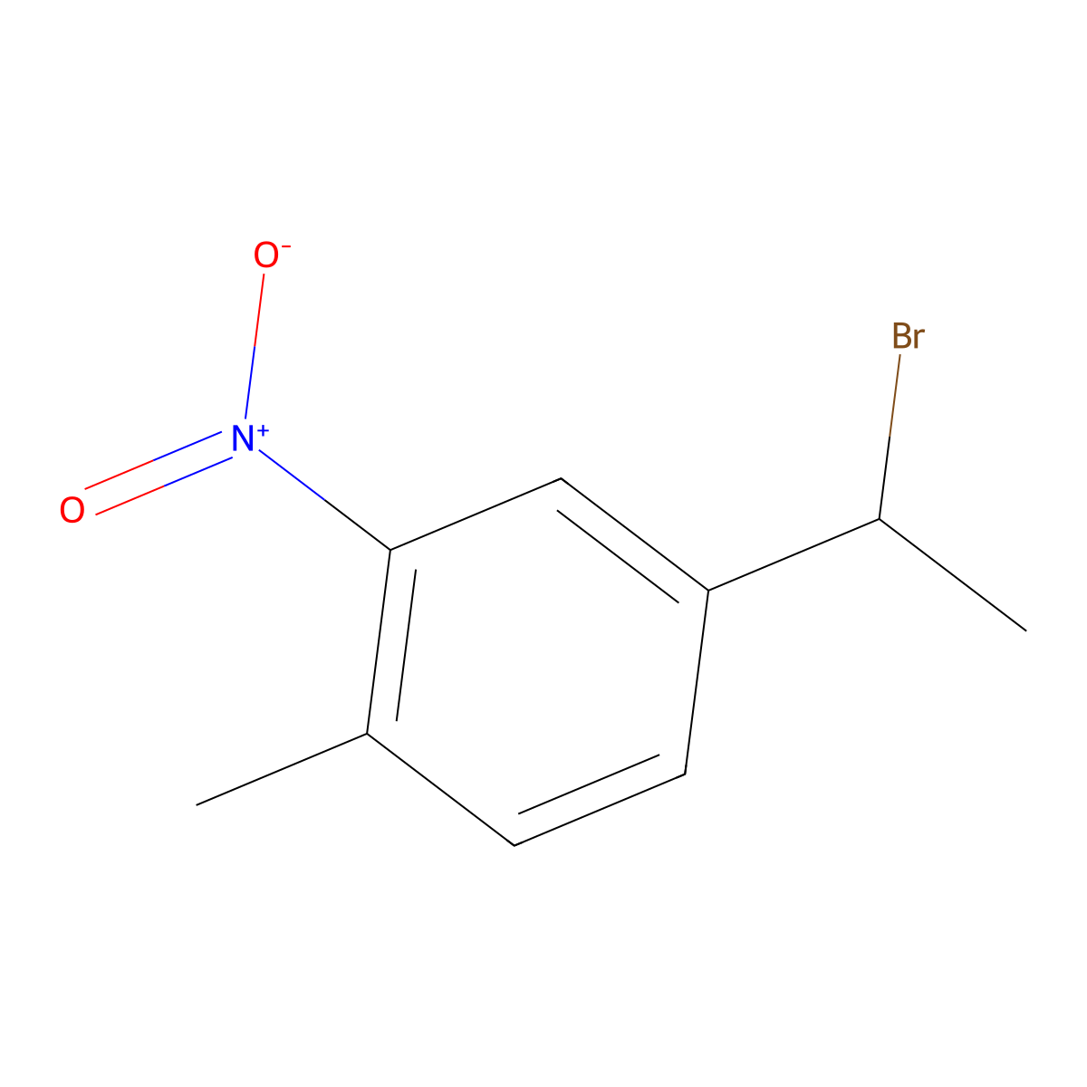 4-(1-Bromoethyl)-1-methyl-2-nitrobenzene molecular structure, CAS 1152552-75-4