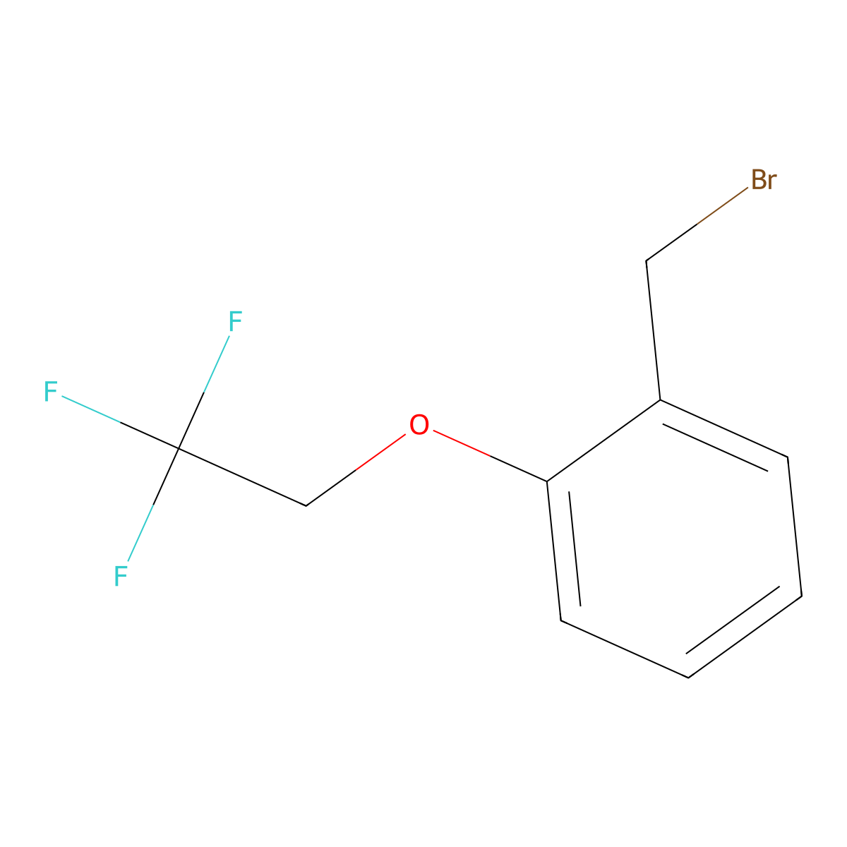 1-(Bromomethyl)-2-(2,2,2-trifluoroethoxy)benzene molecular structure, CAS 1152553-26-8