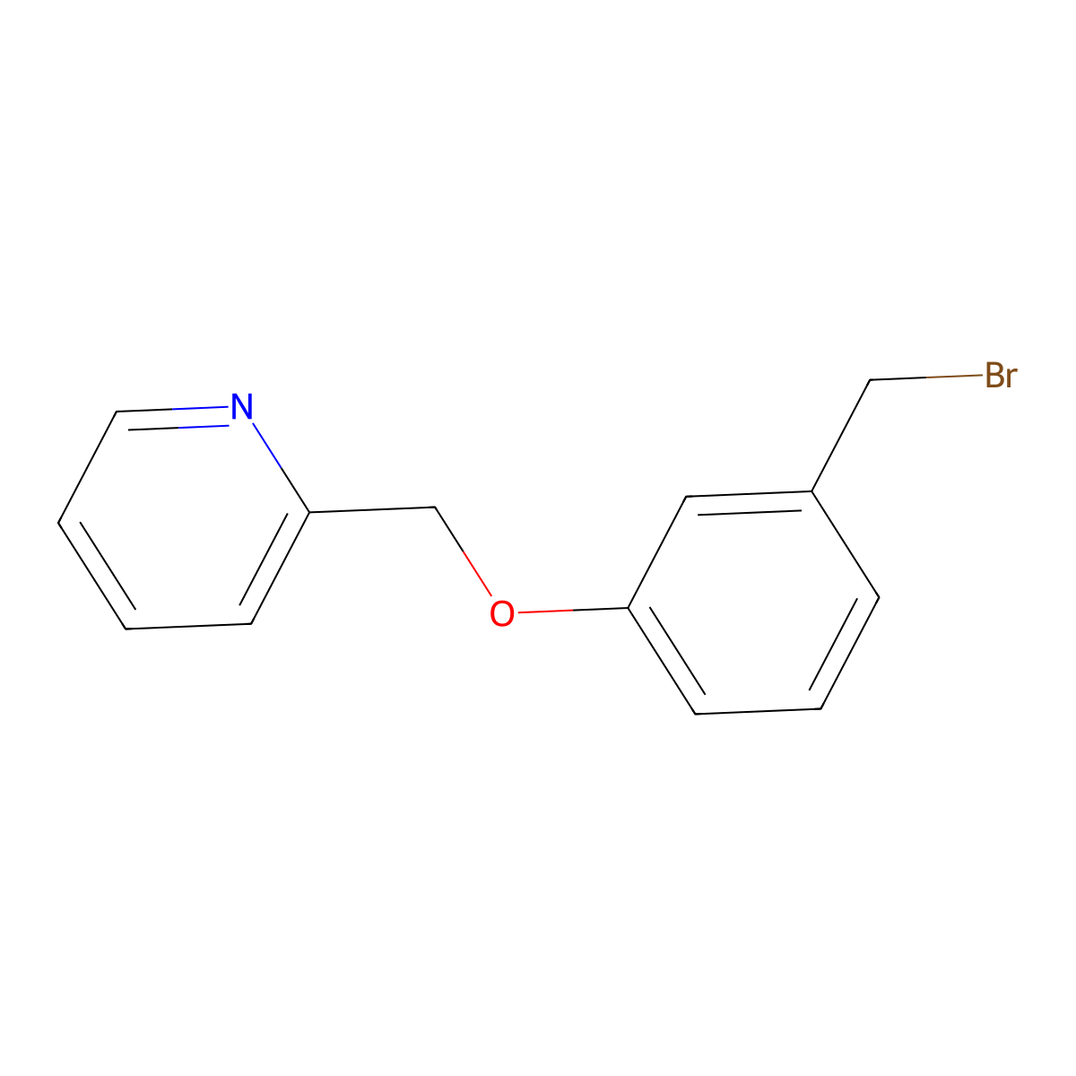 2-{[3-(Bromomethyl)phenoxy]methyl}pyridine molecular structure, CAS 1152553-76-8