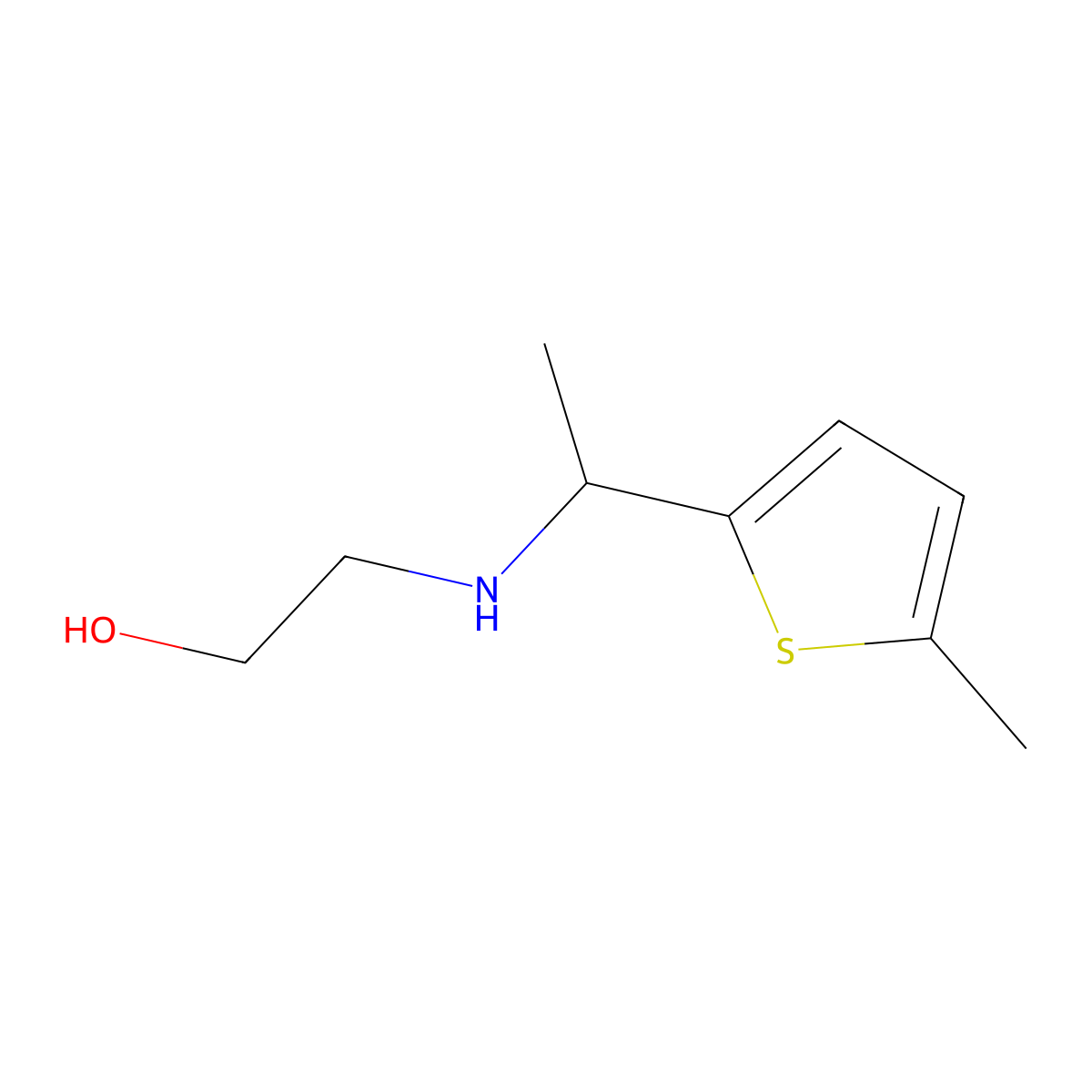 2-{[1-(5-Methylthiophen-2-yl)ethyl]amino}ethan-1-ol molecular structure, CAS 1152554-25-0