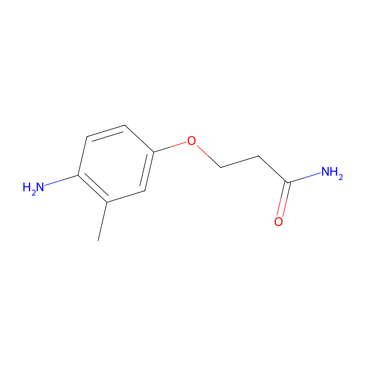 3-(4-Amino-3-methylphenoxy)propanamide molecular structure, CAS 1152558-77-4