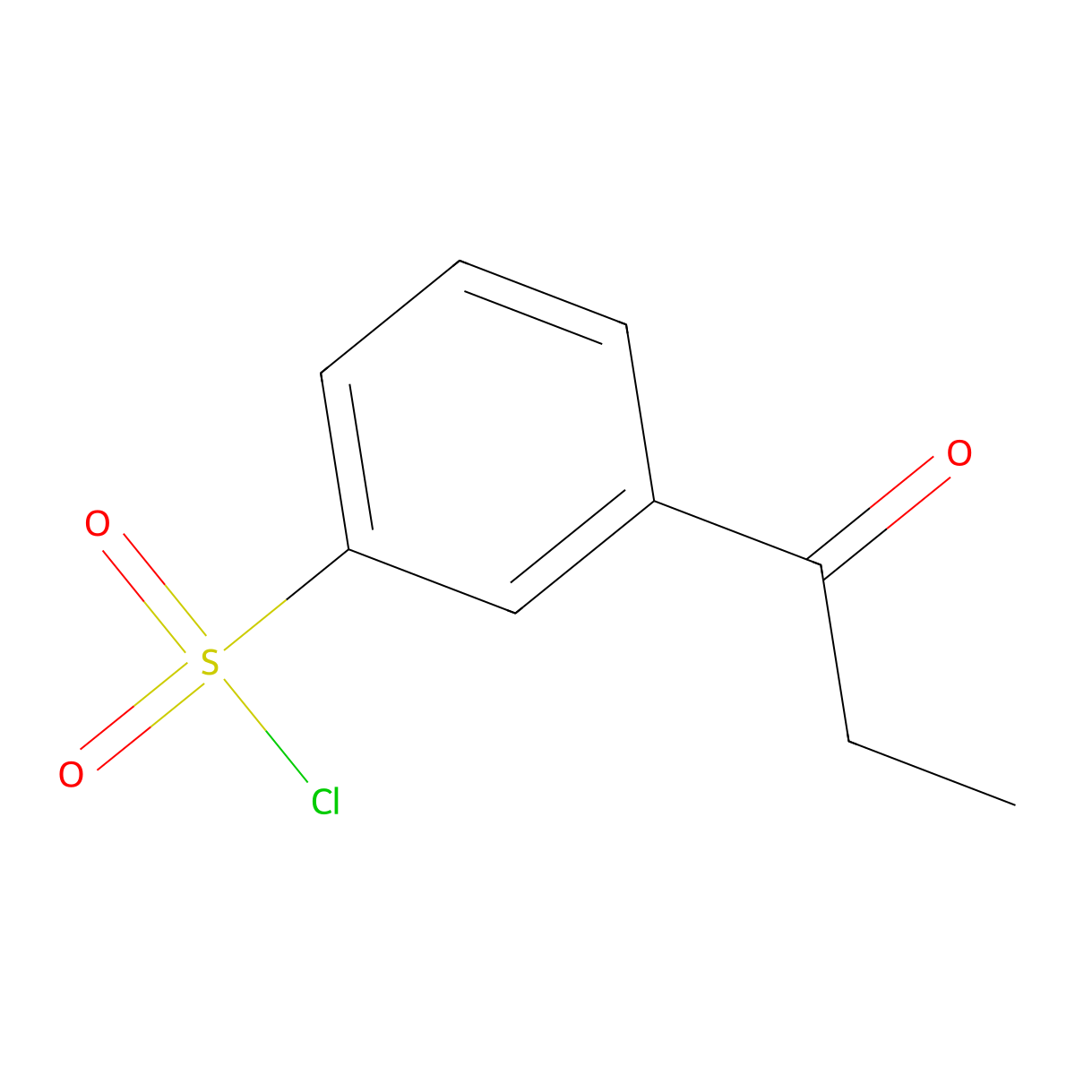 3-Propanoylbenzene-1-sulfonyl chloride molecular structure, CAS 1152558-85-4