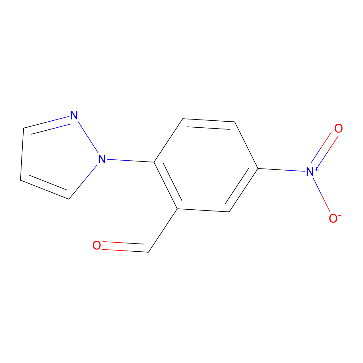 5-Nitro-2-(1h-pyrazol-1-yl)benzaldehyde molecular structure, CAS 1152558-90-1