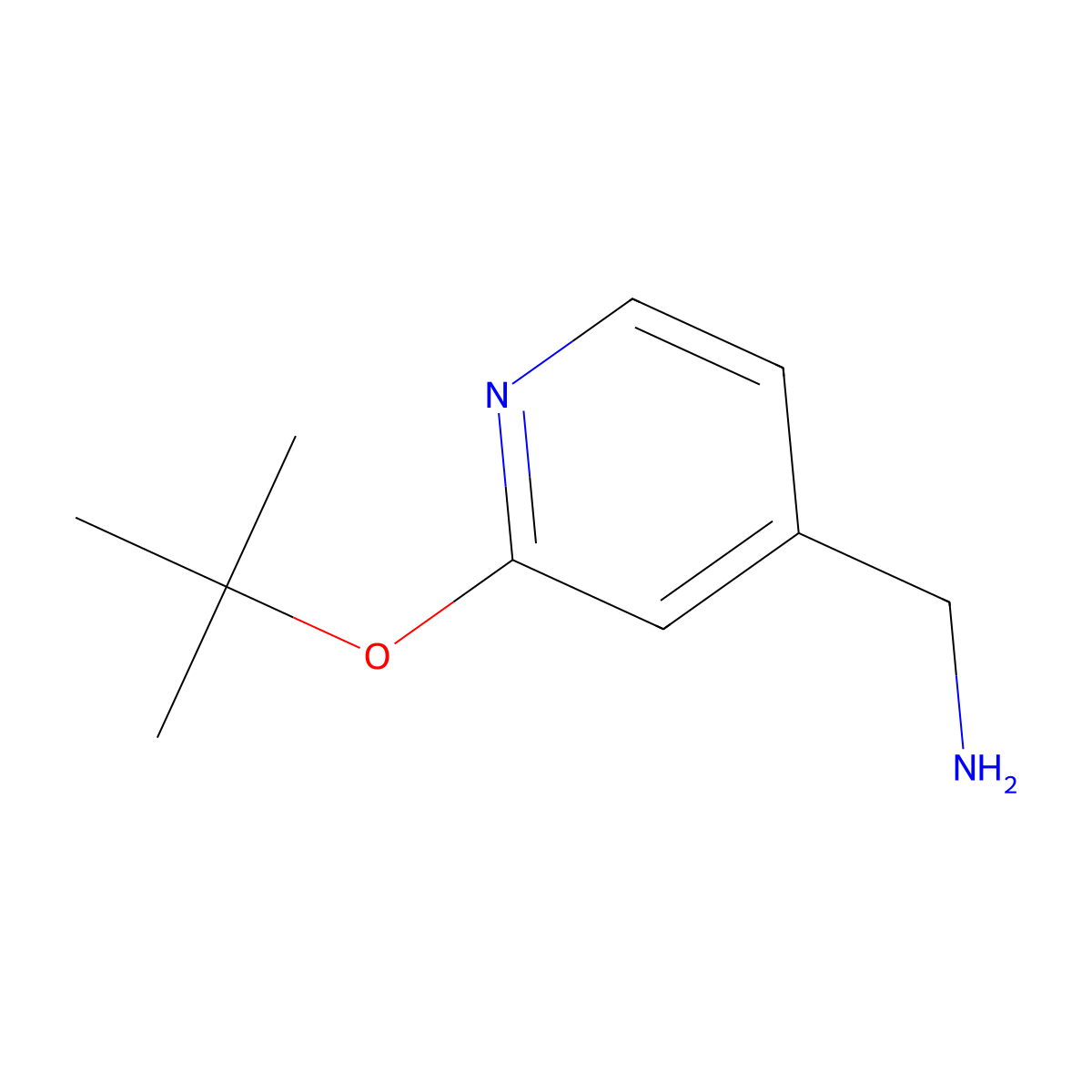 [2-(Tert-butoxy)pyridin-4-yl]methanamine molecular structure, CAS 1152560-93-4