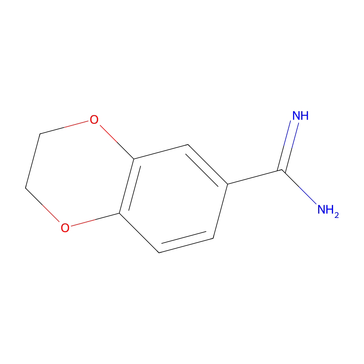 2,3-Dihydrobenzo[1,4]dioxine-6-carboxamidine molecular structure, CAS 1152561-88-0