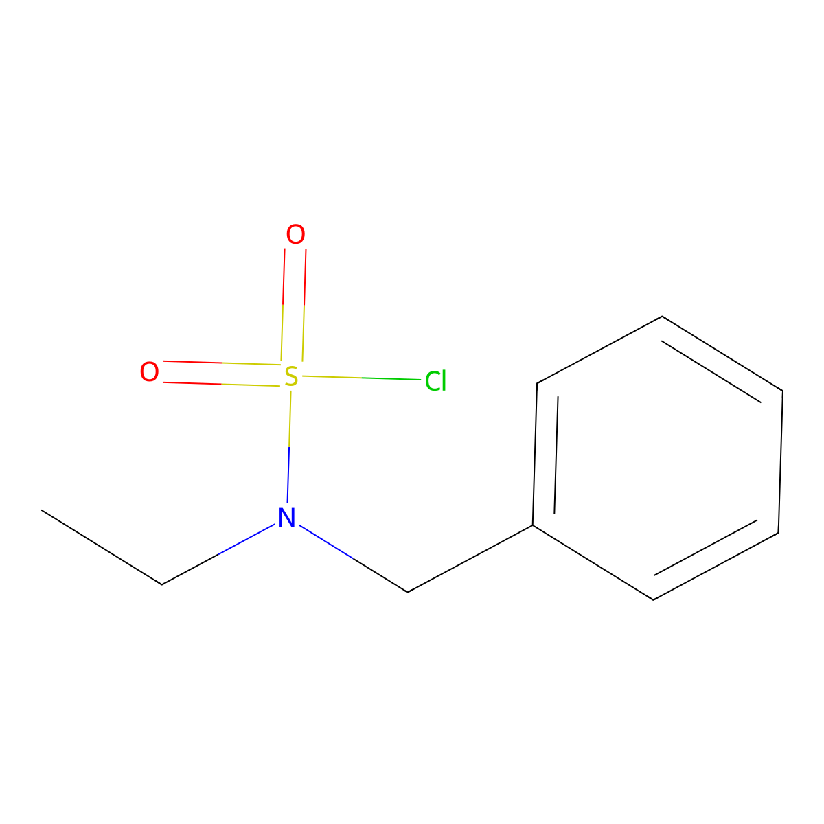 N-benzyl-N-ethylsulfamoyl chloride molecular structure, CAS 1152562-19-0