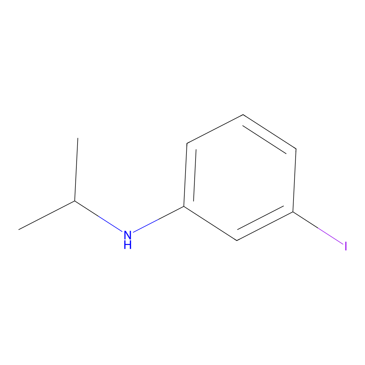 3-iodo-N-(propan-2-yl)aniline molecular structure, CAS 1152562-39-4