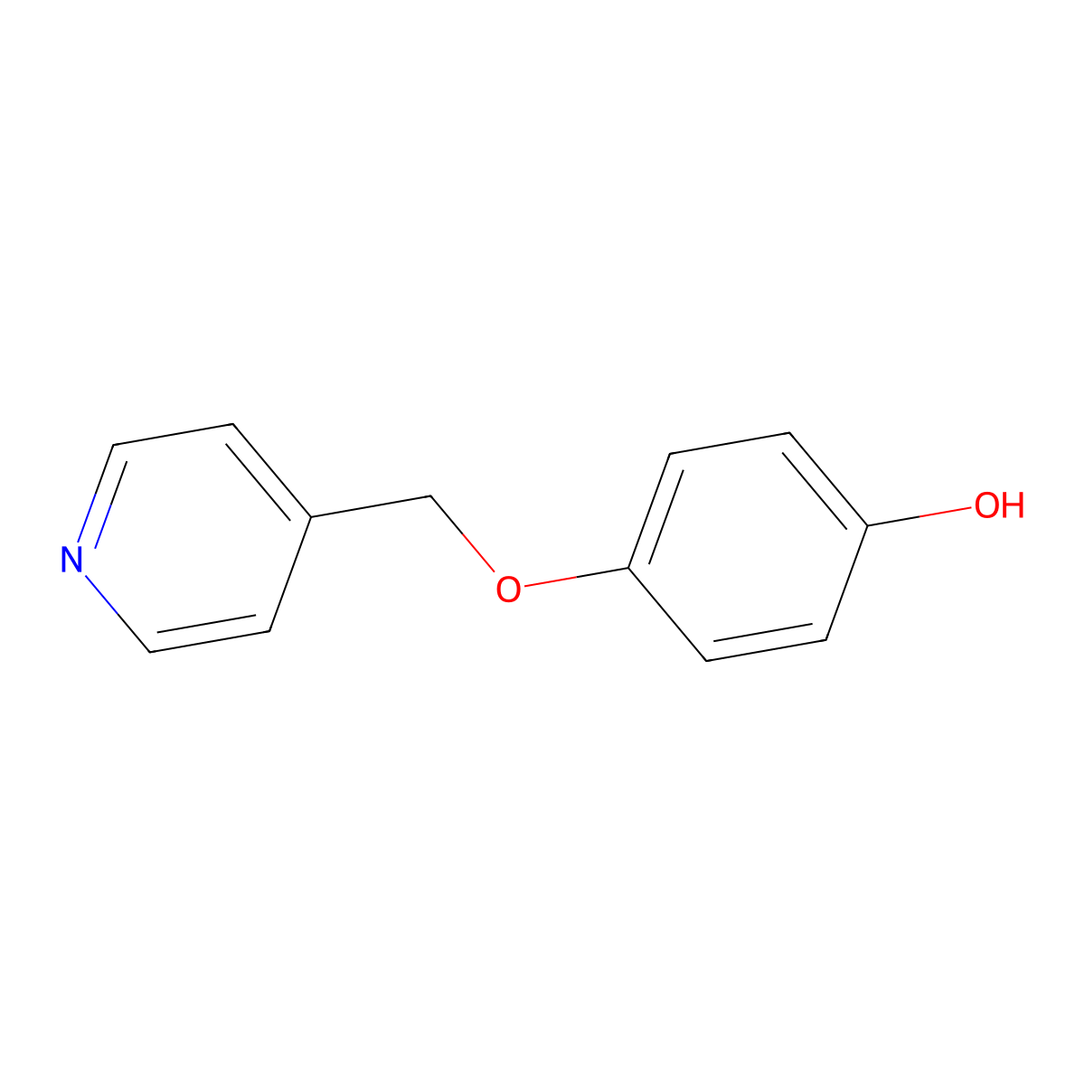 4-((Pyridin-4-yl)methoxy)phenol molecular structure, CAS 1152564-20-9