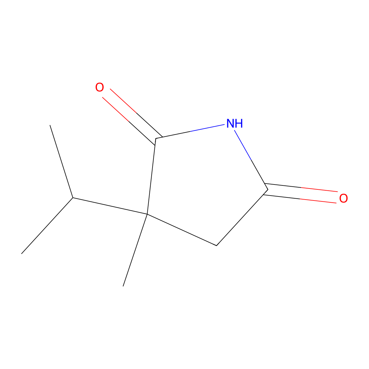 3-Methyl-3-(propan-2-yl)pyrrolidine-2,5-dione molecular structure, CAS 1152567-23-1