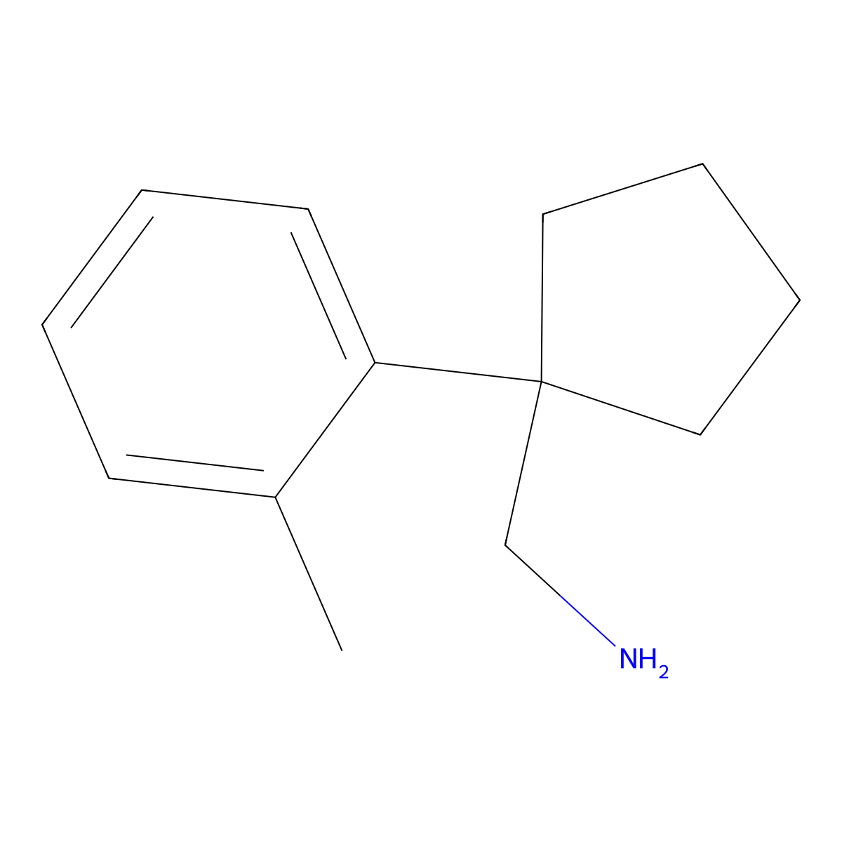 1-(2-Methylphenyl)cyclopentanemethanamine molecular structure, CAS 1152567-99-1