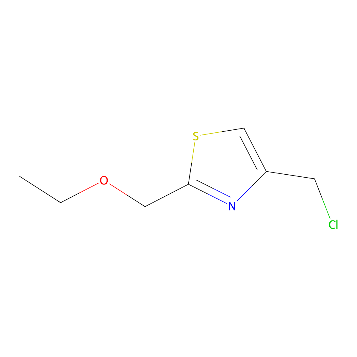 4-(Chloromethyl)-2-(ethoxymethyl)-1,3-thiazole molecular structure, CAS 1152568-01-8