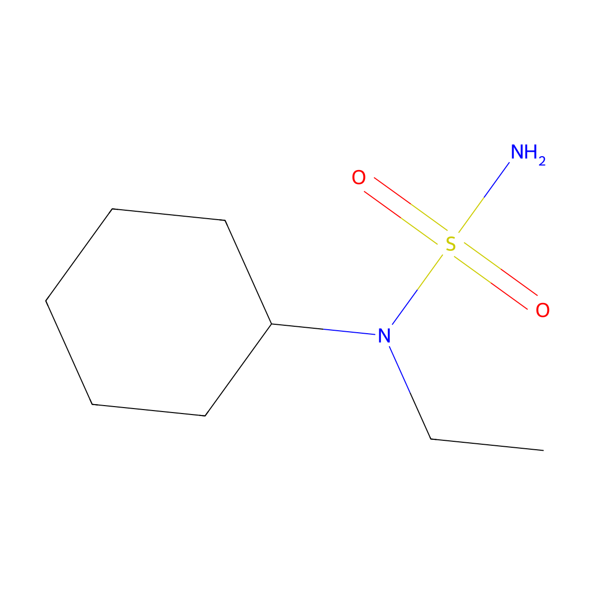 N-cyclohexyl-N-ethylaminosulfonamide molecular structure, CAS 1152573-64-2
