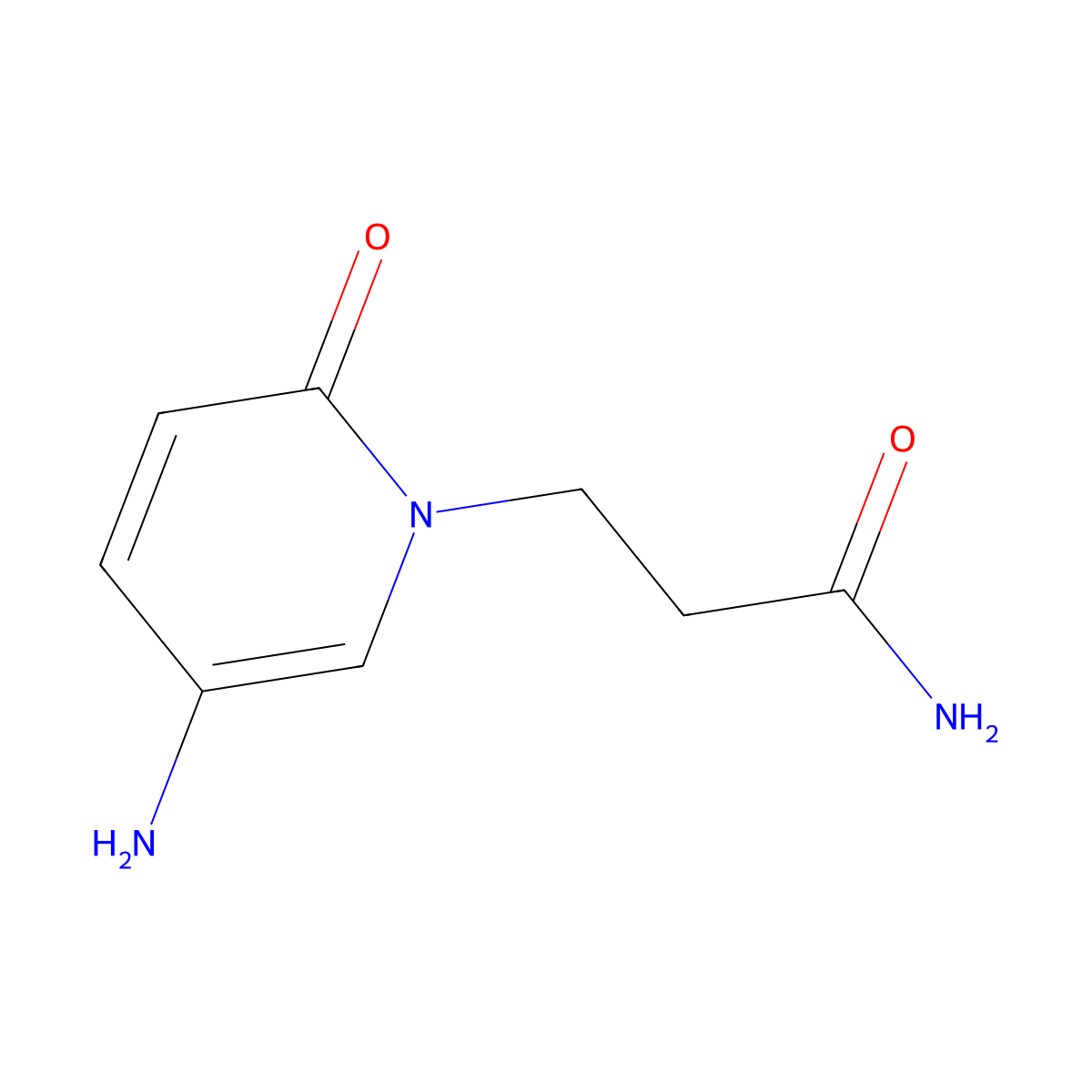 3-(5-Amino-2-oxo-1,2-dihydropyridin-1-YL)propanamide molecular structure, CAS 1152577-25-7