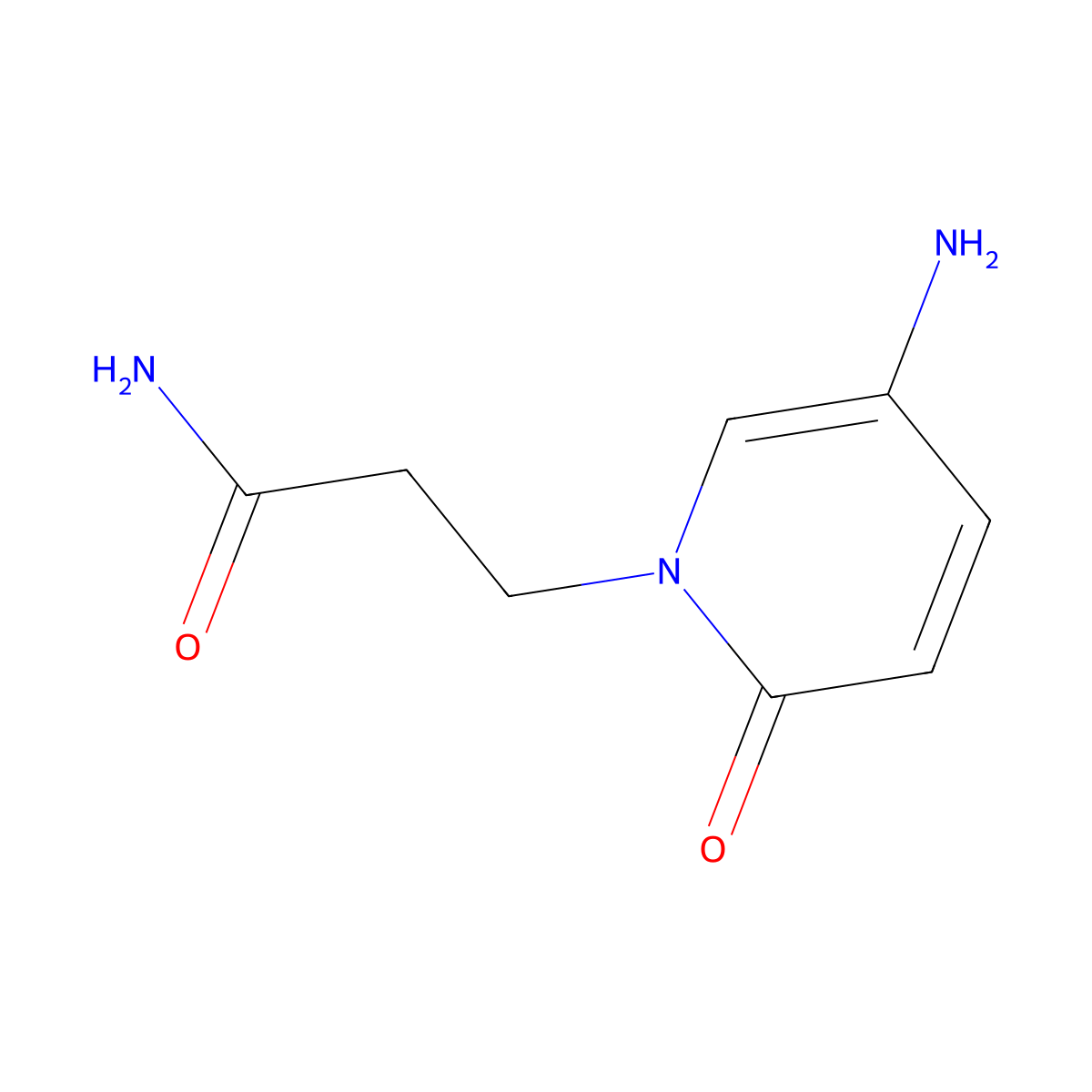 3-(5-Amino-2-oxo-1,2-dihydropyridin-1-YL)propanamide molecular structure, CAS 1152577-25-7