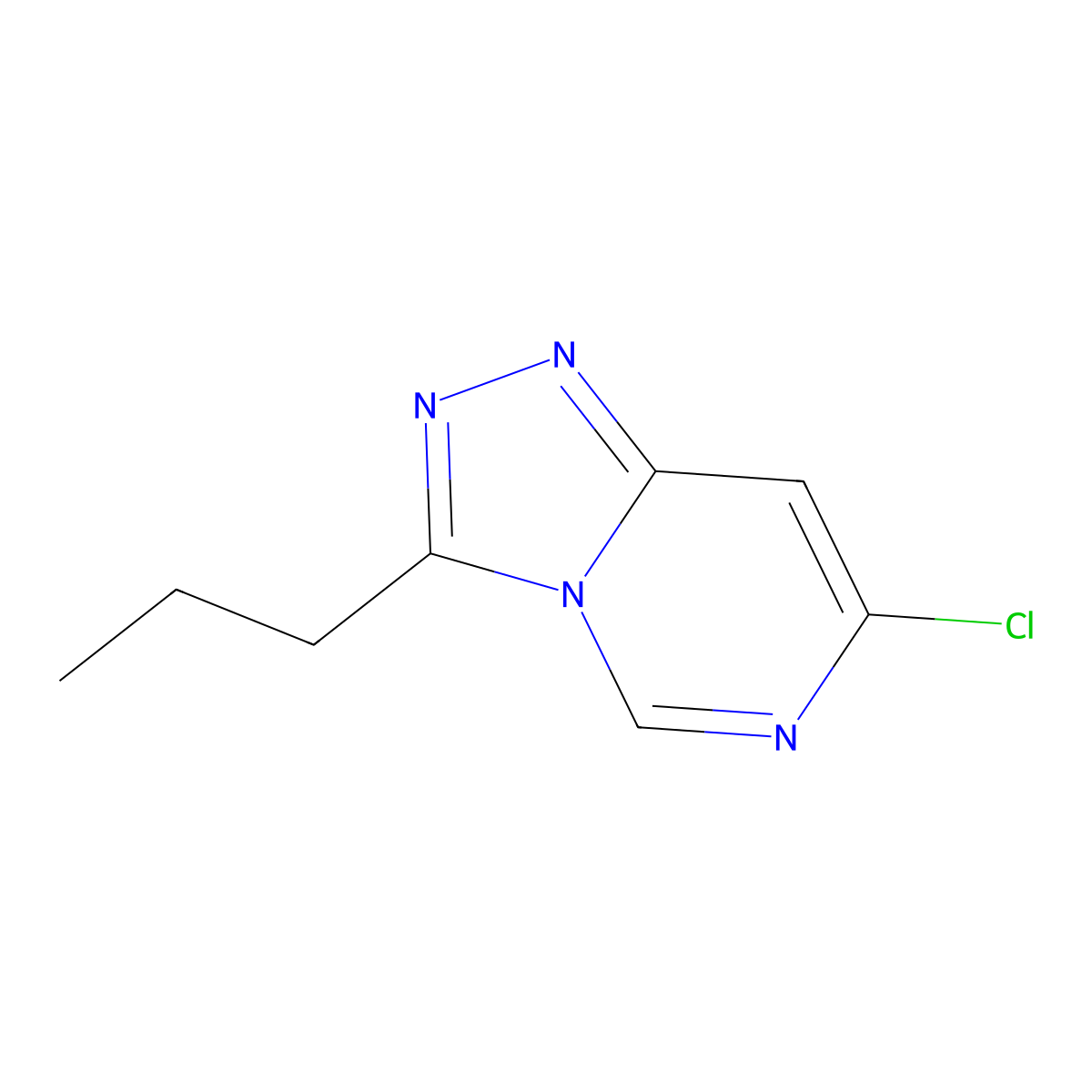 7-Chloro-3-propyl-[1,2,4]triazolo[4,3-c]pyrimidine molecular structure, CAS 1152578-03-4