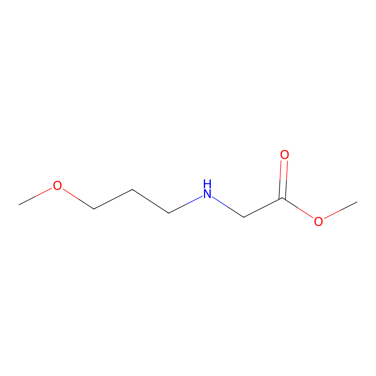 Methyl 2-[(3-methoxypropyl)amino]acetate molecular structure, CAS 1152579-70-8