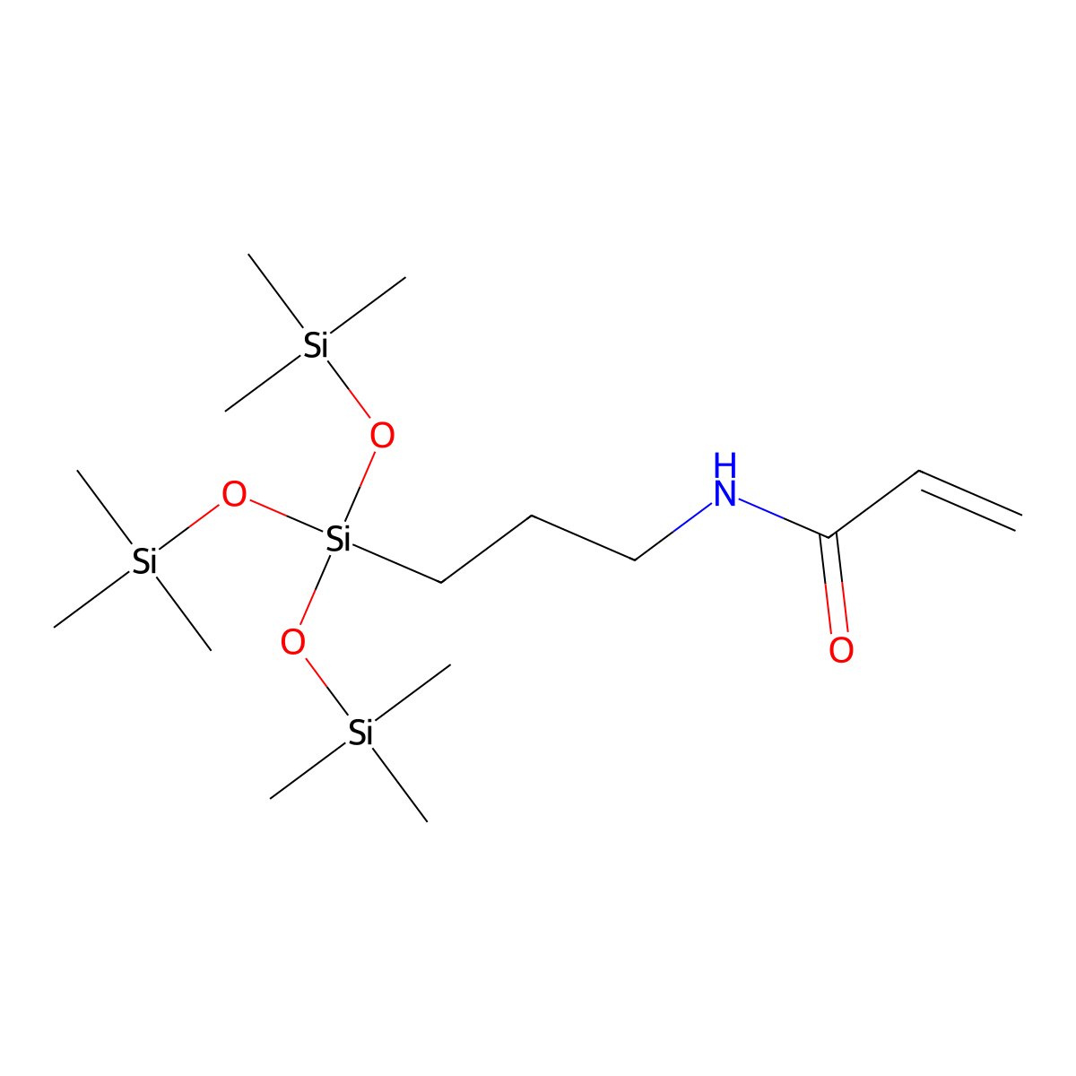 N-[3-[Tris(trimethylsiloxy)silyl]propyl]acrylamide molecular structure, CAS 115258-10-1