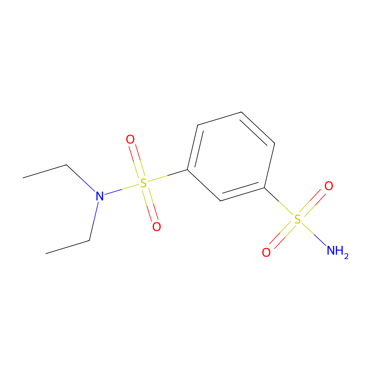 N1,N1-diethylbenzene-1,3-disulfonamide molecular structure, CAS 1152580-38-5