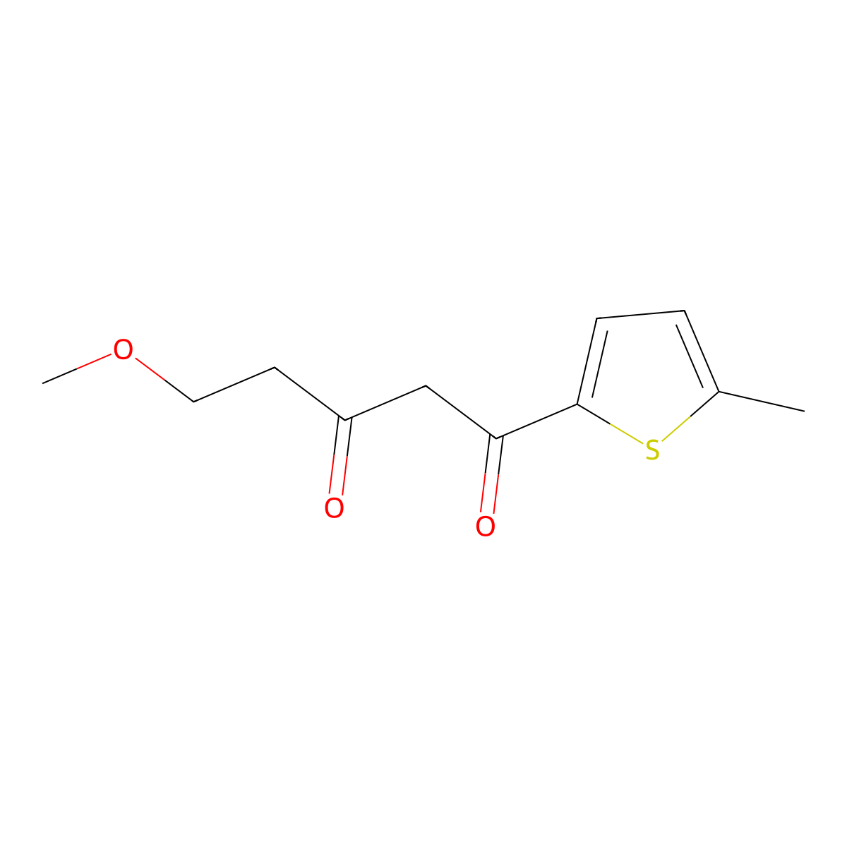 5-Methoxy-1-(5-methylthiophen-2-yl)pentane-1,3-dione molecular structure, CAS 1152583-11-3