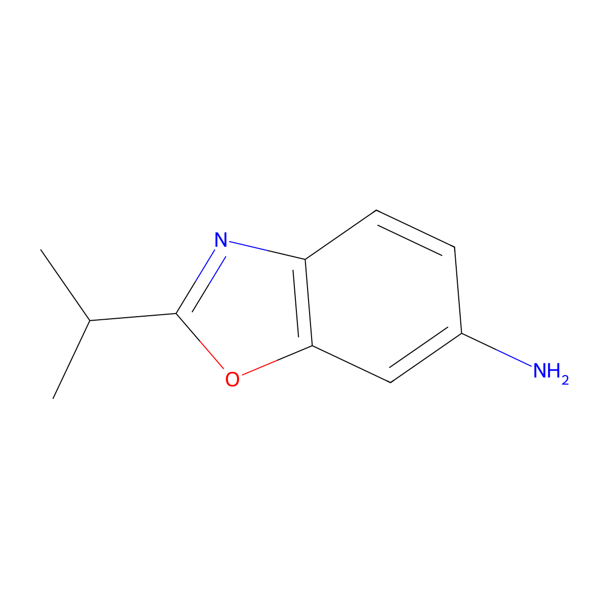 2-Isopropylbenzo[d]oxazol-6-amine molecular structure, CAS 1152584-09-2