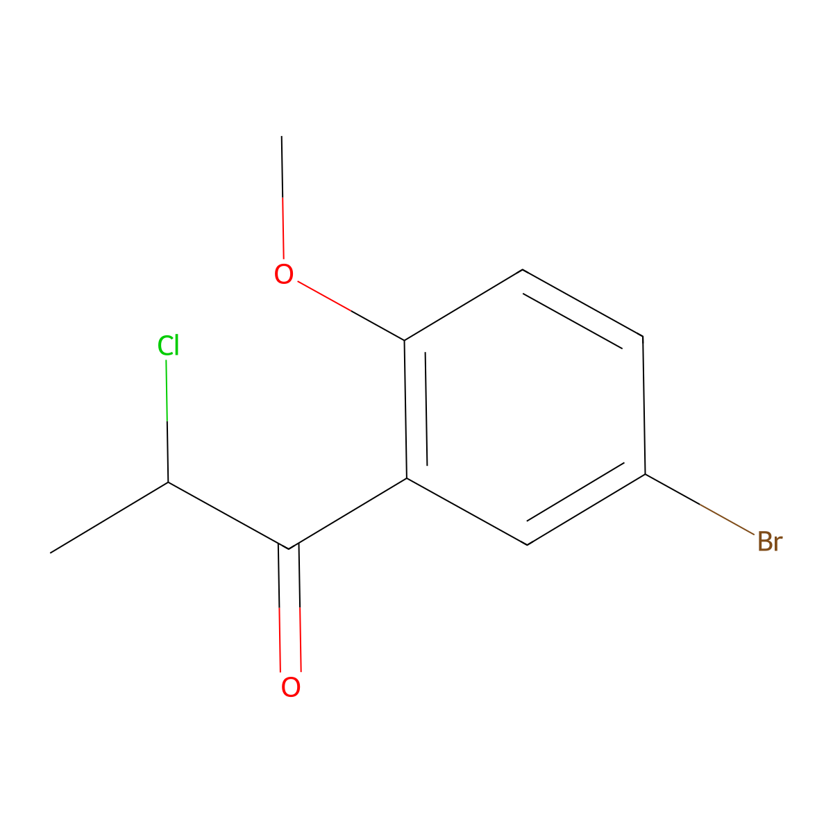 5'-Bromo-2-chloro-2'-methoxypropiophenone molecular structure, CAS 1152585-05-1