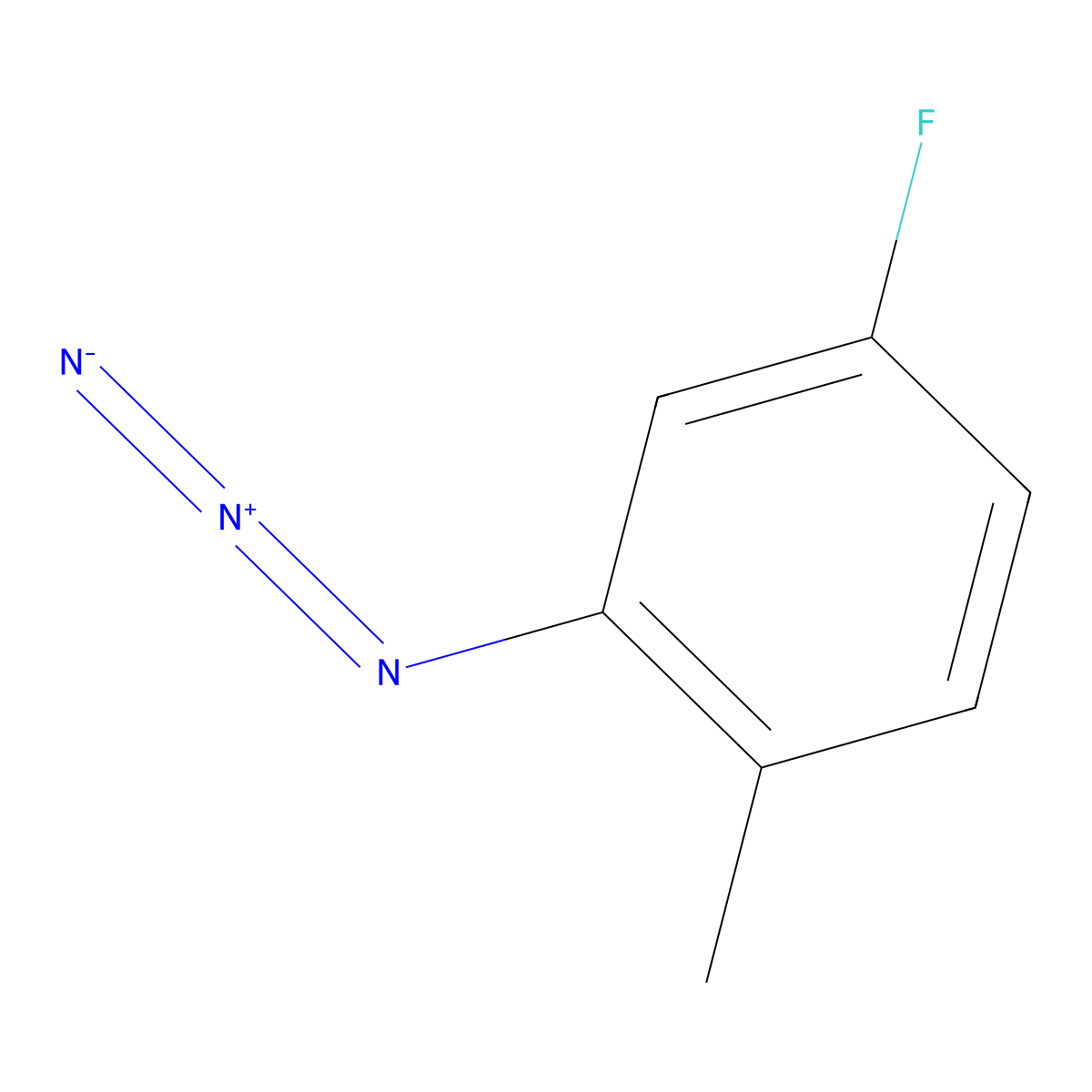 2-Azido-4-fluoro-1-methylbenzene molecular structure, CAS 1152586-08-7
