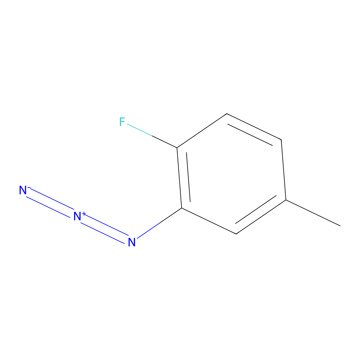 2-Azido-1-fluoro-4-methylbenzene molecular structure, CAS 1152586-23-6