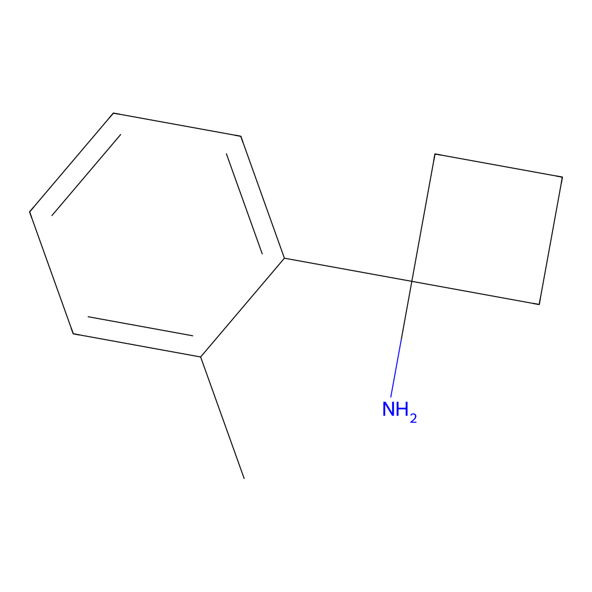 1-(2-Methylphenyl)cyclobutanamine molecular structure, CAS 1152587-00-2