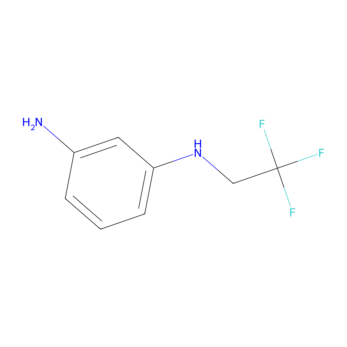 N1-(2,2,2-trifluoroethyl)benzene-1,3-diamine molecular structure, CAS 1152588-11-8