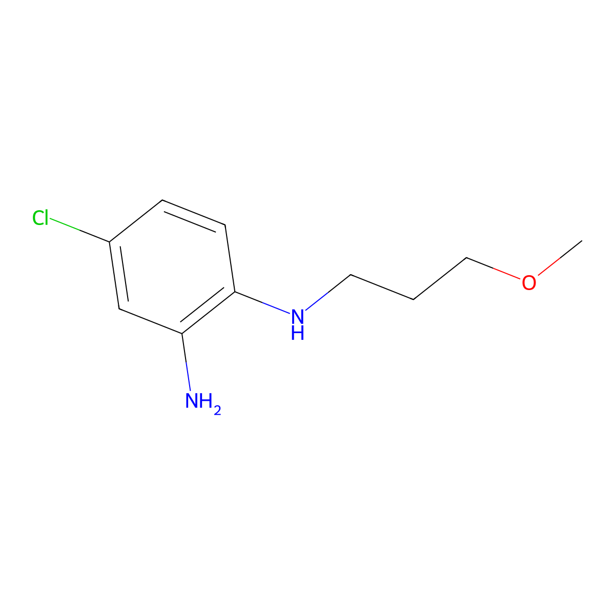 4-Chloro-n1-(3-methoxypropyl)benzene-1,2-diamine molecular structure, CAS 1152589-09-7