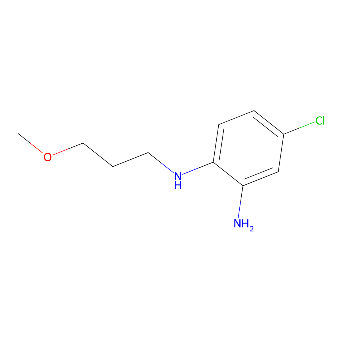 4-Chloro-n1-(3-methoxypropyl)benzene-1,2-diamine molecular structure, CAS 1152589-09-7