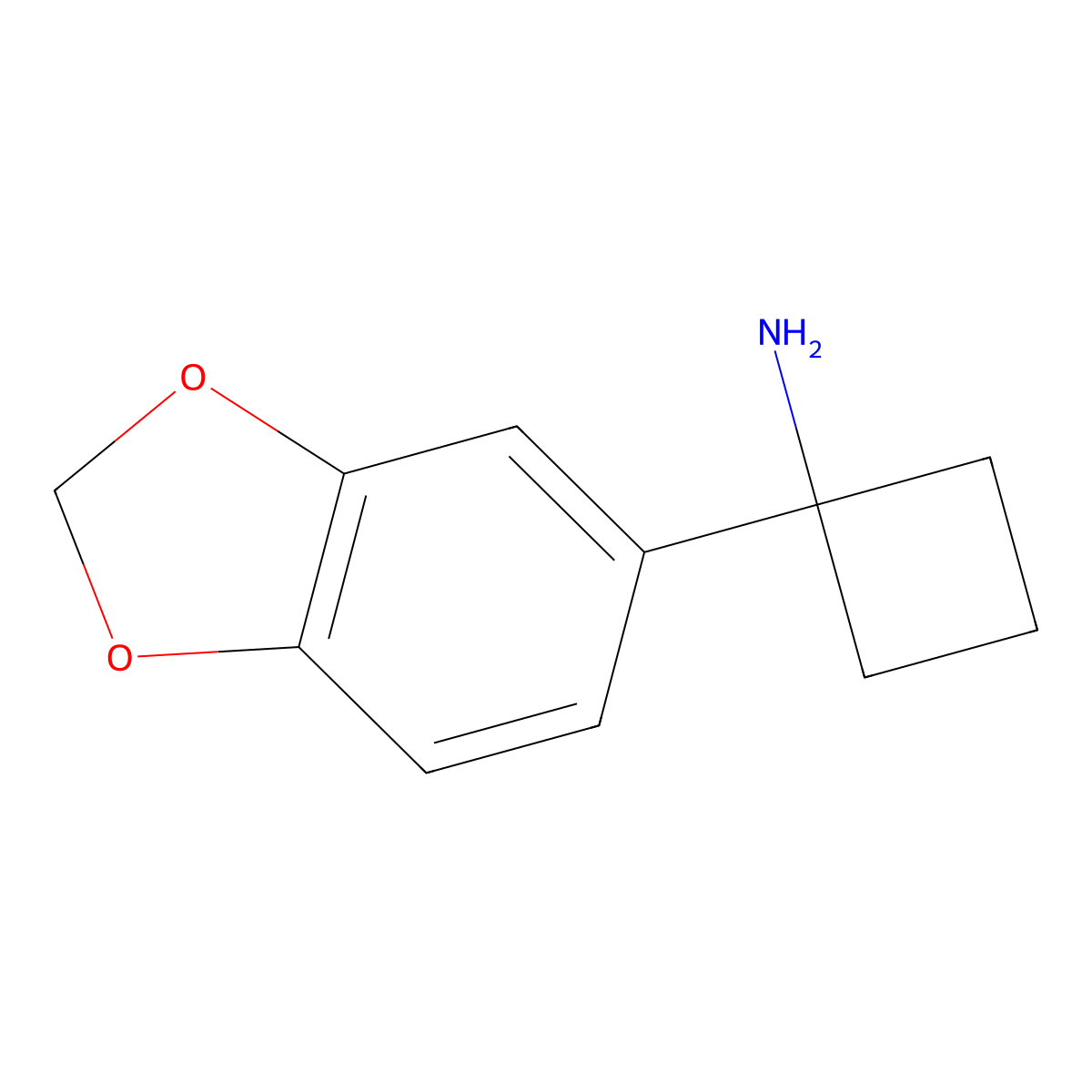 1-(1,3-Benzodioxol-5-YL)cyclobutanamine molecular structure, CAS 1152590-55-0