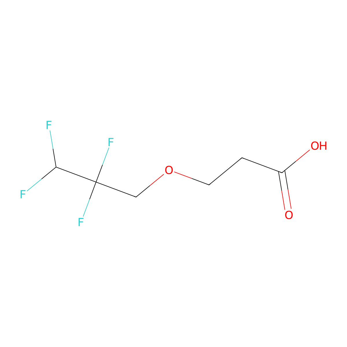 3-(2,2,3,3-Tetrafluoropropoxy)propanoic acid molecular structure, CAS 1152591-07-5