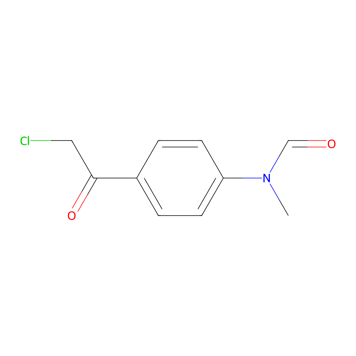 N-[4-(2-chloroacetyl)phenyl]-N-methylformamide molecular structure, CAS 1152591-86-0