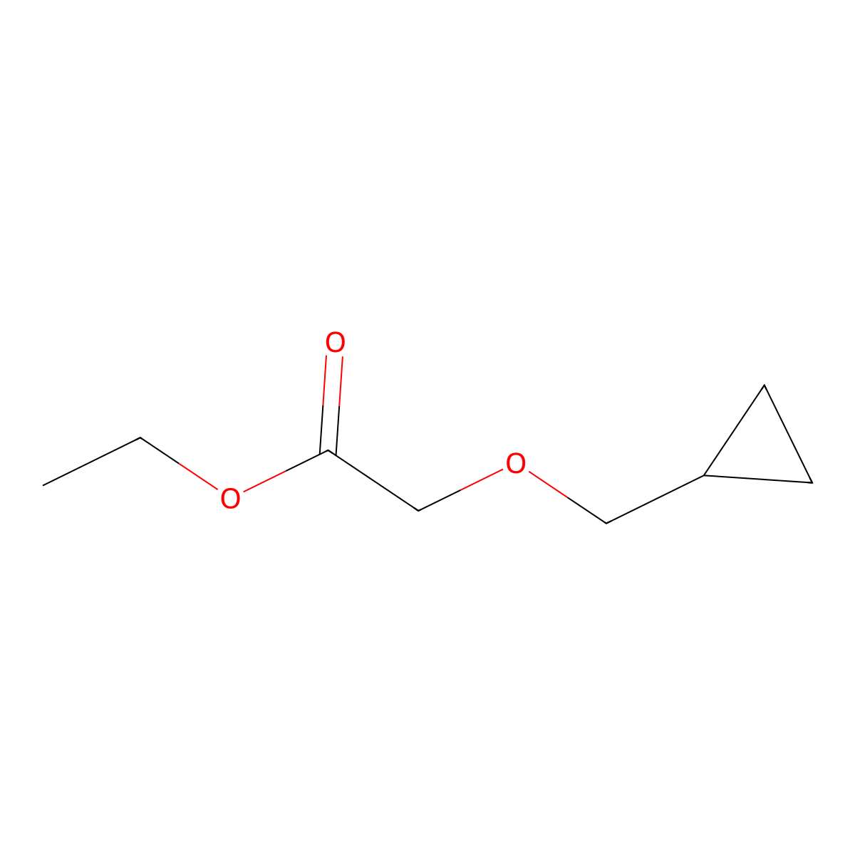 Ethyl 2-(cyclopropylmethoxy)acetate molecular structure, CAS 1152592-10-3