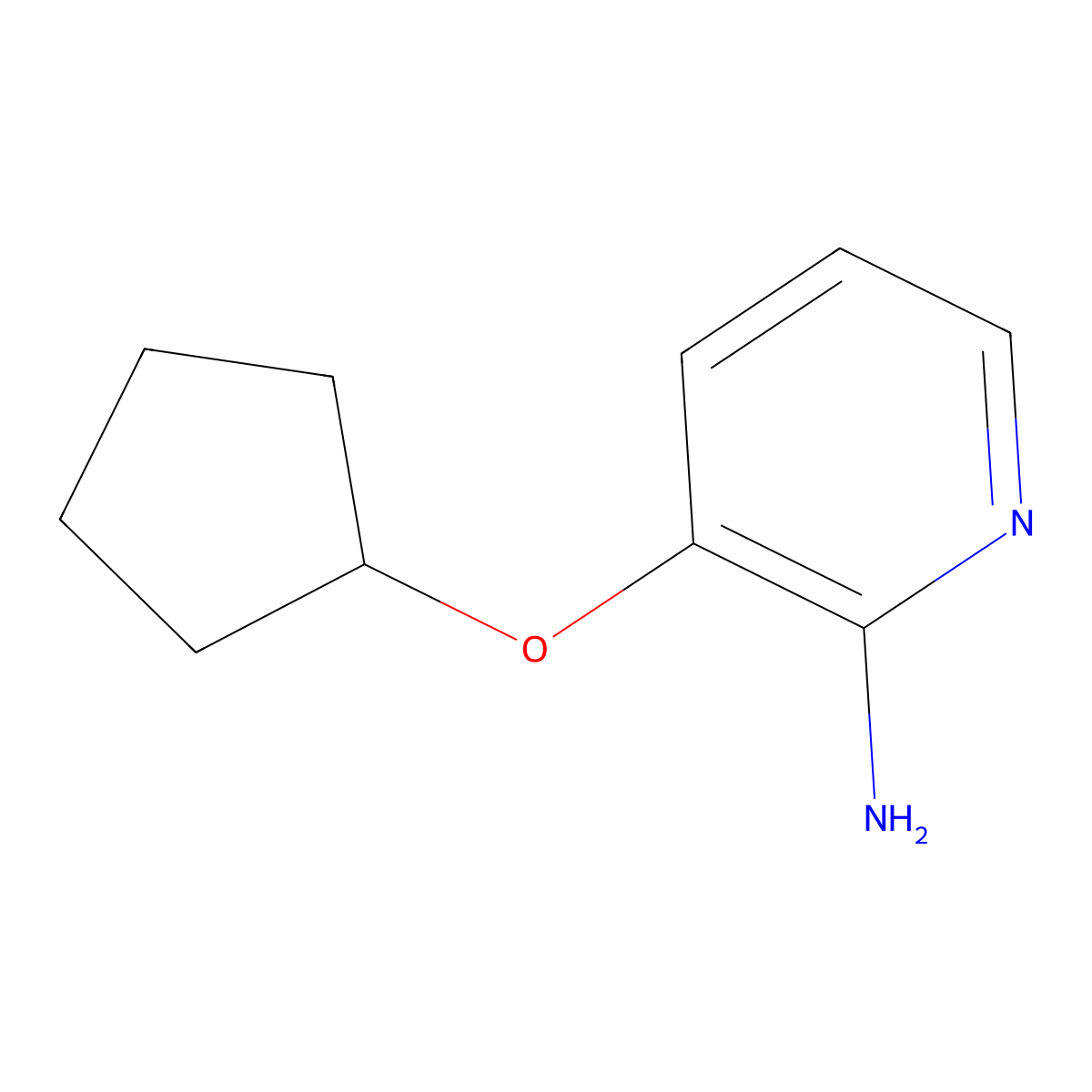 3-(Cyclopentyloxy)pyridin-2-amine molecular structure, CAS 1152595-98-6