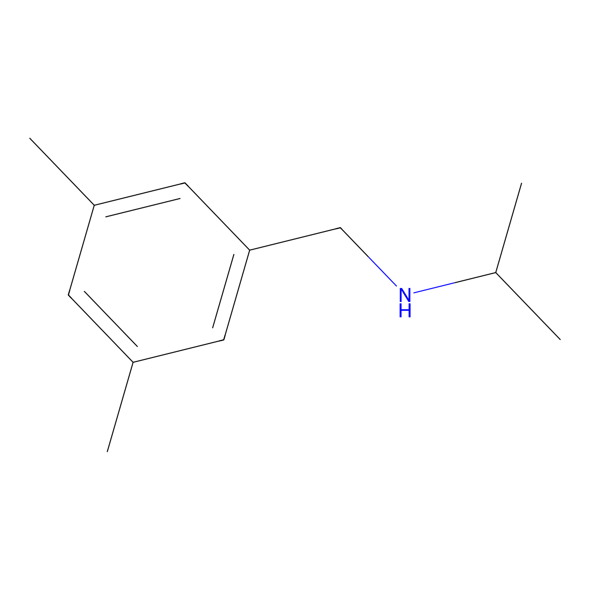 [(3,5-Dimethylphenyl)methyl](propan-2-yl)amine molecular structure, CAS 1152597-01-7