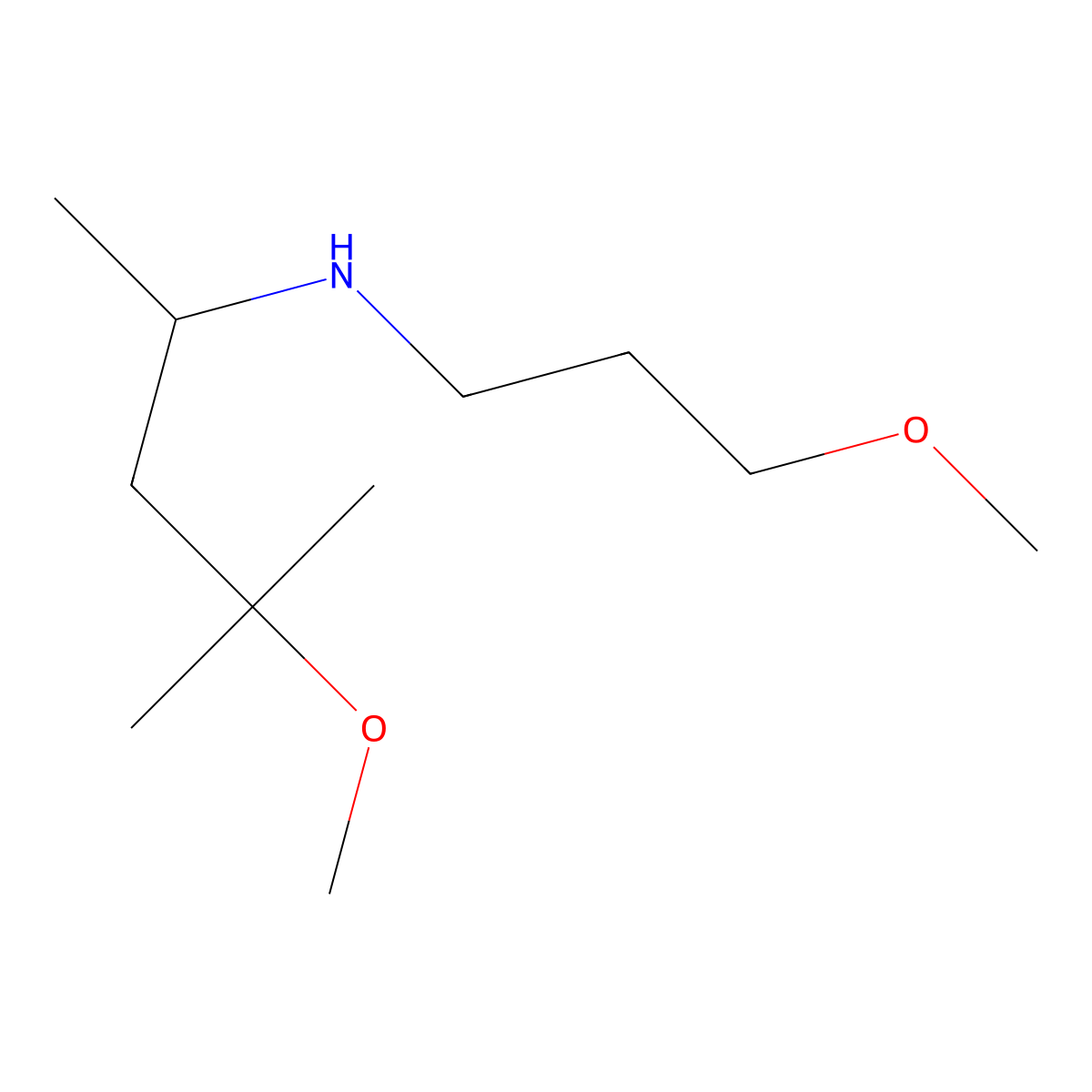 (4-Methoxy-4-methylpentan-2-yl)(3-methoxypropyl)amine molecular structure, CAS 1152597-51-7