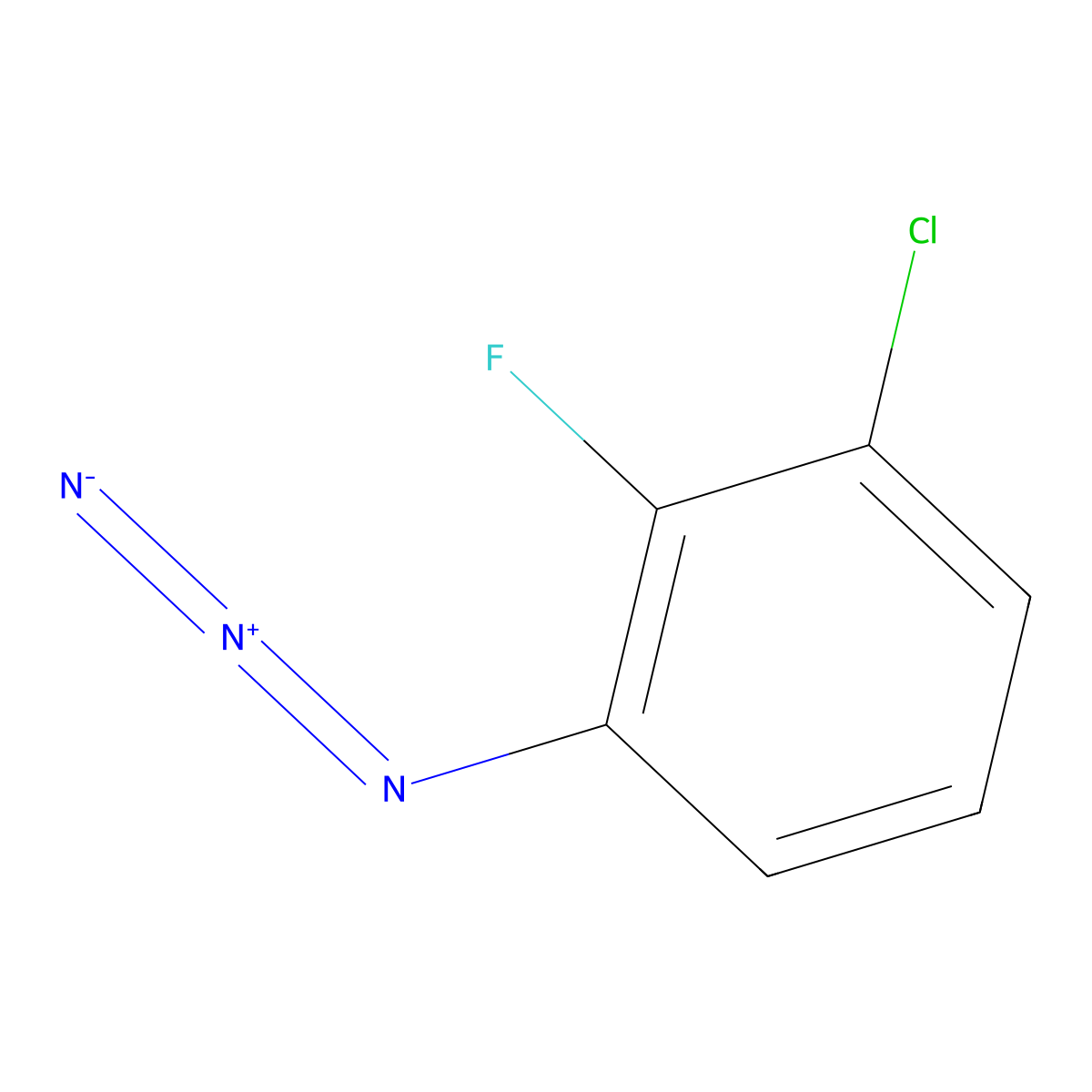 1-Azido-3-chloro-2-fluorobenzene molecular structure, CAS 1152597-56-2