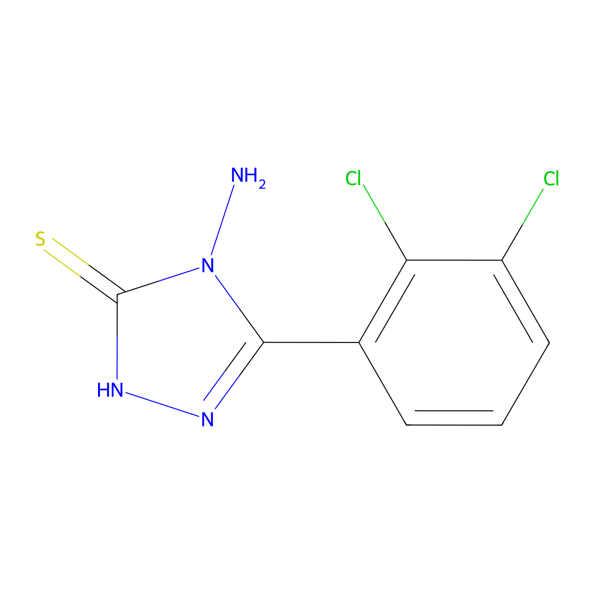 4-amino-5-(2,3-dichlorophenyl)-4H-1,2,4-triazole-3-thiol molecular structure, CAS 1152598-94-1